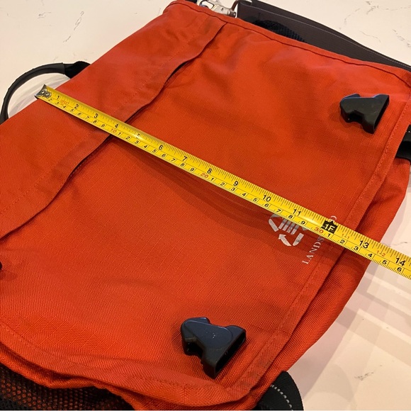 Lands' End Orange Messenger Laptop Briefcase Bag - Picture 16 of 16